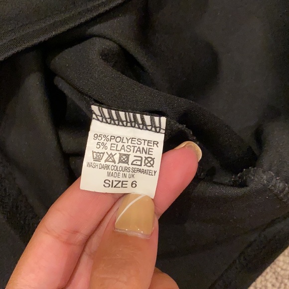 Misguided Black Criss Cross Mini Dress - Picture 5 of 6